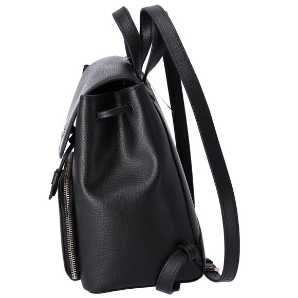 Kate Spade Grain Leather Medium Flap Backpack Black - Picture 8 of 8